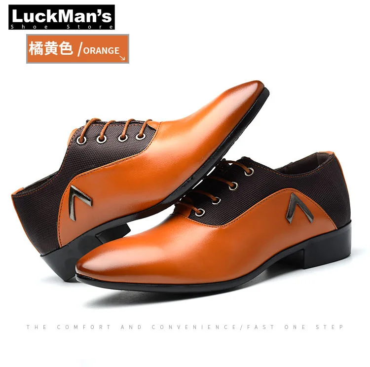 Брендовая Мужская обувь Одежда высшего качества Туфли-оксфорды Британский стиль