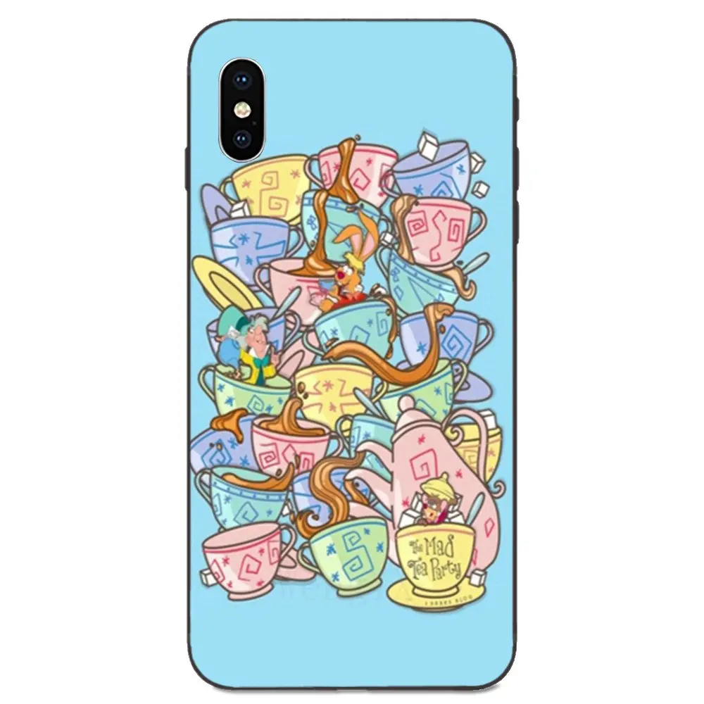 Для Apple iPhone 11 X XS Max XR Pro 4 4S 5 5S SE 6 6S 7 8 Plus мягкая новая мода мы все Mad Hatter Чайная
