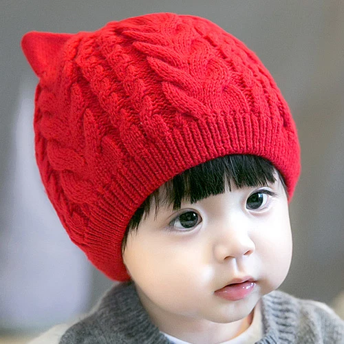 red hat Зимняя шапка с помпоном, шарф, комплект для маленьких мальчиков, шапки, шарфы для детей, детская шапочка, шапка для девочек, HT19018 - Цвет: red hat
