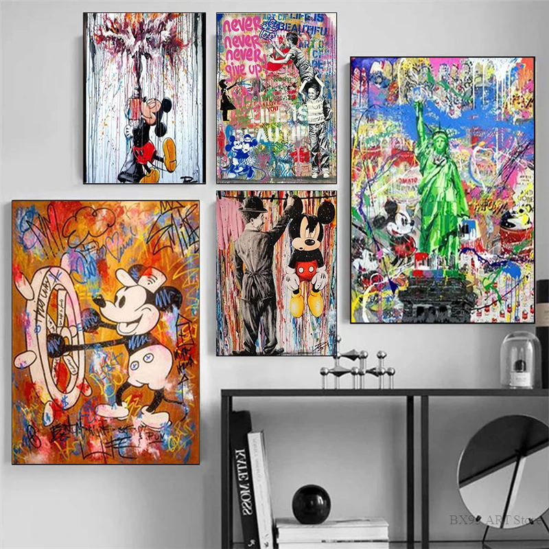 Постеры и принты из мультфильма Микки Минни | Дом сад