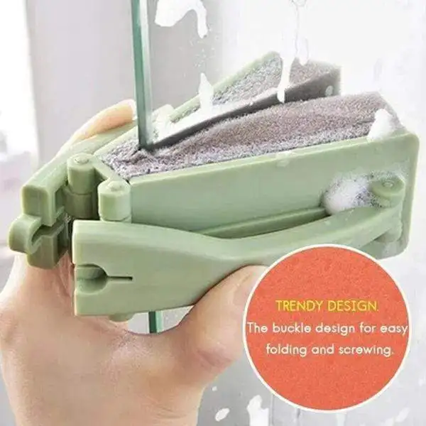 

Hot Cleaning Brushes Folding multi-function sponge wiper with handle cleaning brush