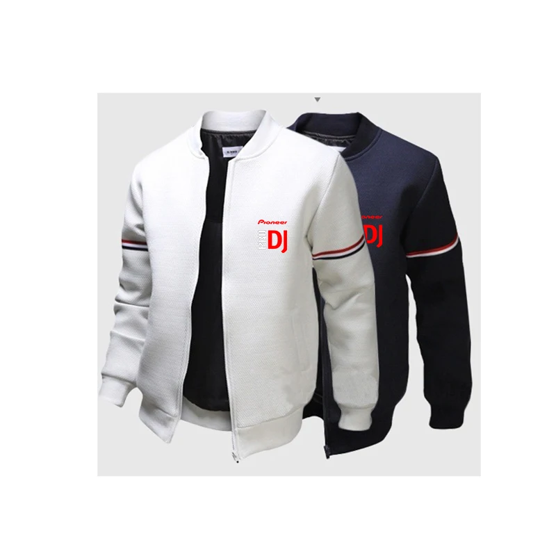 Весна 2021 повседневная однотонная Модная приталенная куртка-бомбер Pioneer PRO DJ