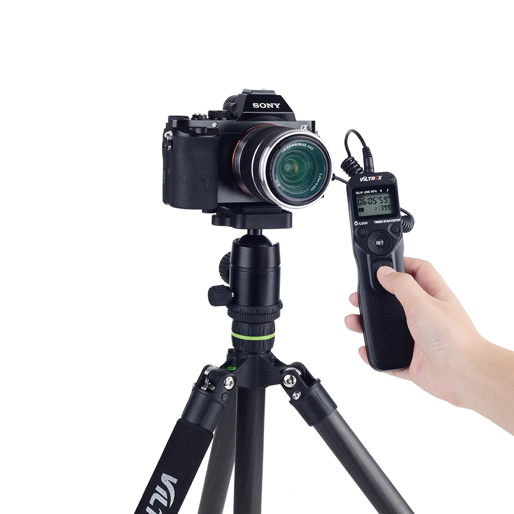 Viltrox MC камера ЖК-таймер дистанционное управление спуск затвора кабель для Canon Nikon Pentax Olympus sony DSLR A9 A7 A6500 A6300