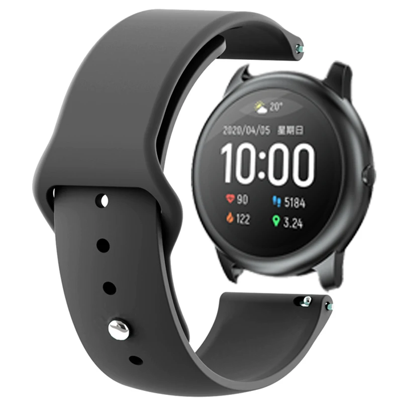 Модный силиконовый мягкий ремешок для умных часов Haylou Solar LS05 наручный Браслет Для
