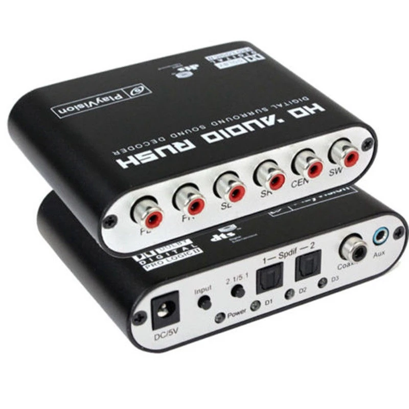 Цифровой аналоговый 5 1 канальный стерео конвертер оптический SPDIF коаксиальный AUX