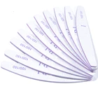 10 шт. 100180 пилки для ногтей буфер блока Педикюр Маникюр полулуние наждачная бумага для ногтей Лима пилки для ногтей Филер для дизайна ногтей