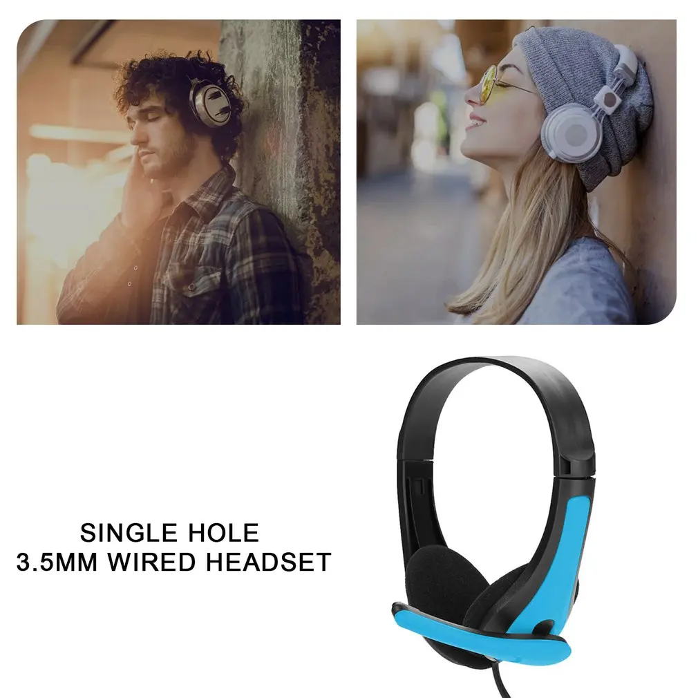 

Wireless Gaming Headset Computer Desktop Laptop Headset Head-mounted Earphone Single Hole 3.5mm Headphone