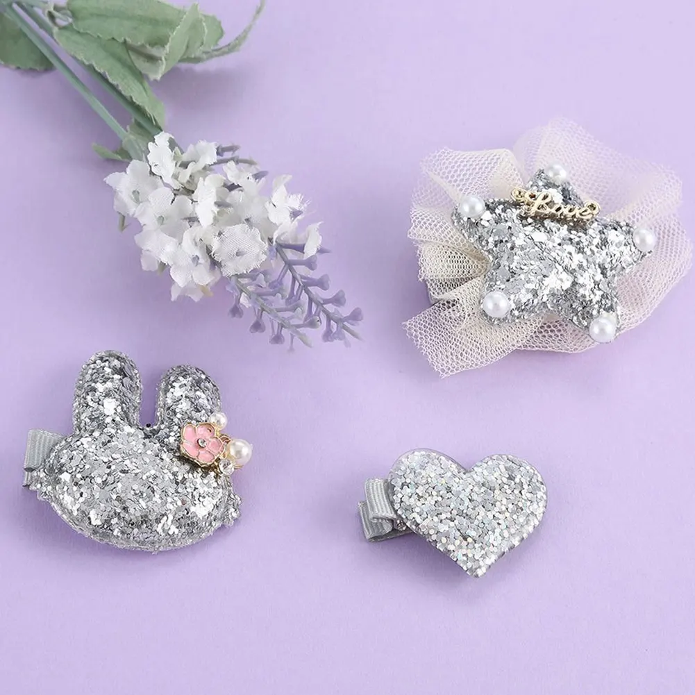 

10 Pcs Baby Bow Hairpin Baby Mini Safety Hairpin Baby Girl Headband Bowknot Hairband Children BabyHair Accessories 2021 Hot Sale