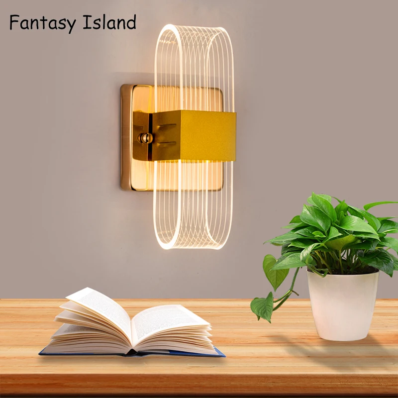 Современный светодиодный настенный светильник с Крытый Настенный декор