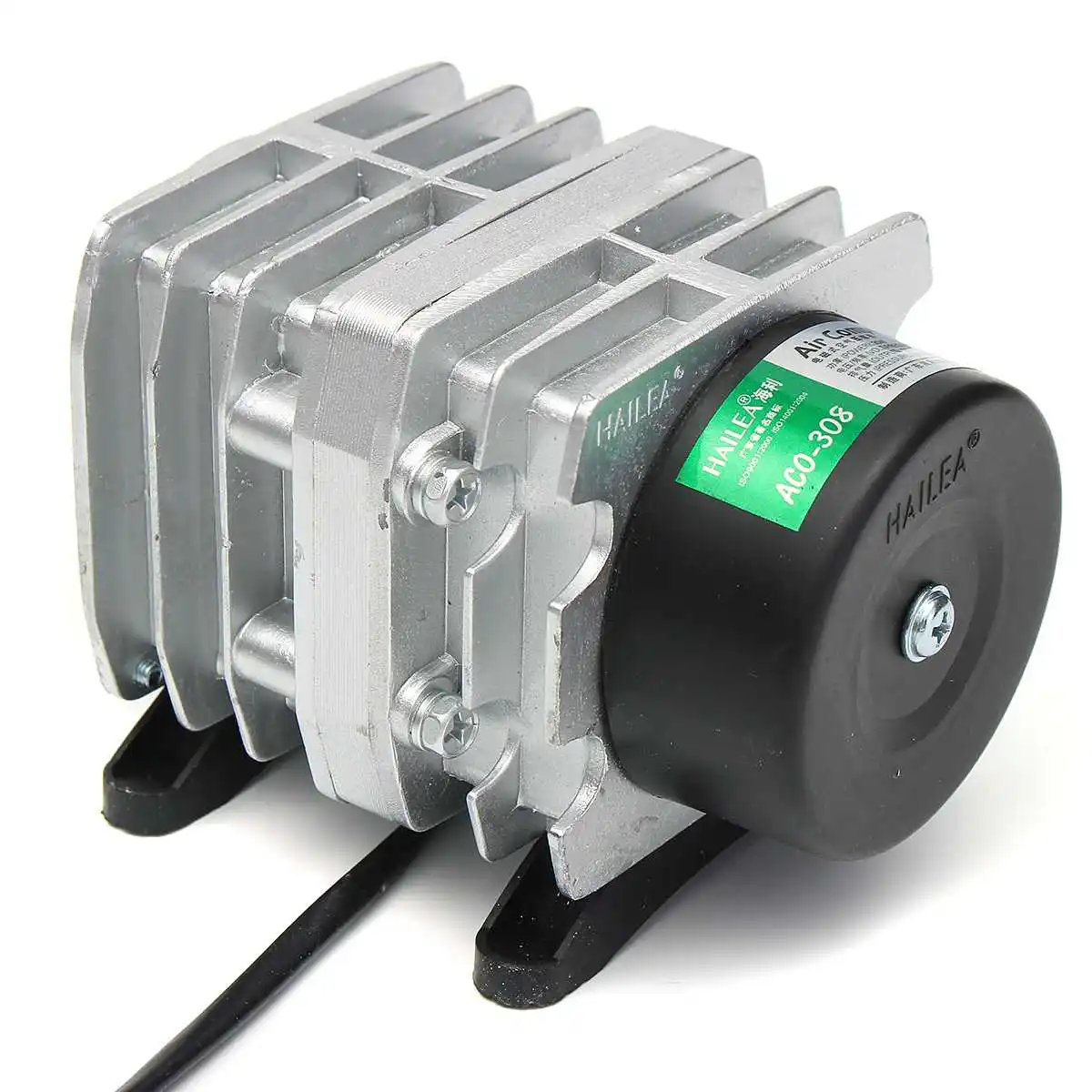 

45L/min 25W 220V Electromagnetic Air Compressor Pump Oxygen Aquarium Fish Pond Compressor Hydroponic Air Aerator Pump ACO-208