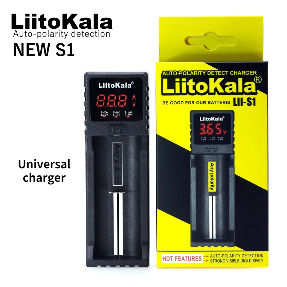 Универсальное зарядное устройство с ЖК-дисплеем 1 2 в 3 7 85 В AA/AAA 26650 18350 14500 16340 25500