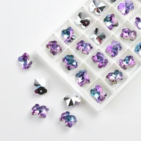 14mm bear pandent rhinestone pointback glass crystal strass 1hole glass stones for decorations 28pcs