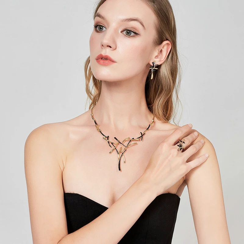 Nandudu оленьи рога стиль серьги пистолет цвет для женщин золотой крест вечерние