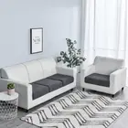 Чехол для диванной подушки, жаккардовый, плотный, тянущийся, серого цвета