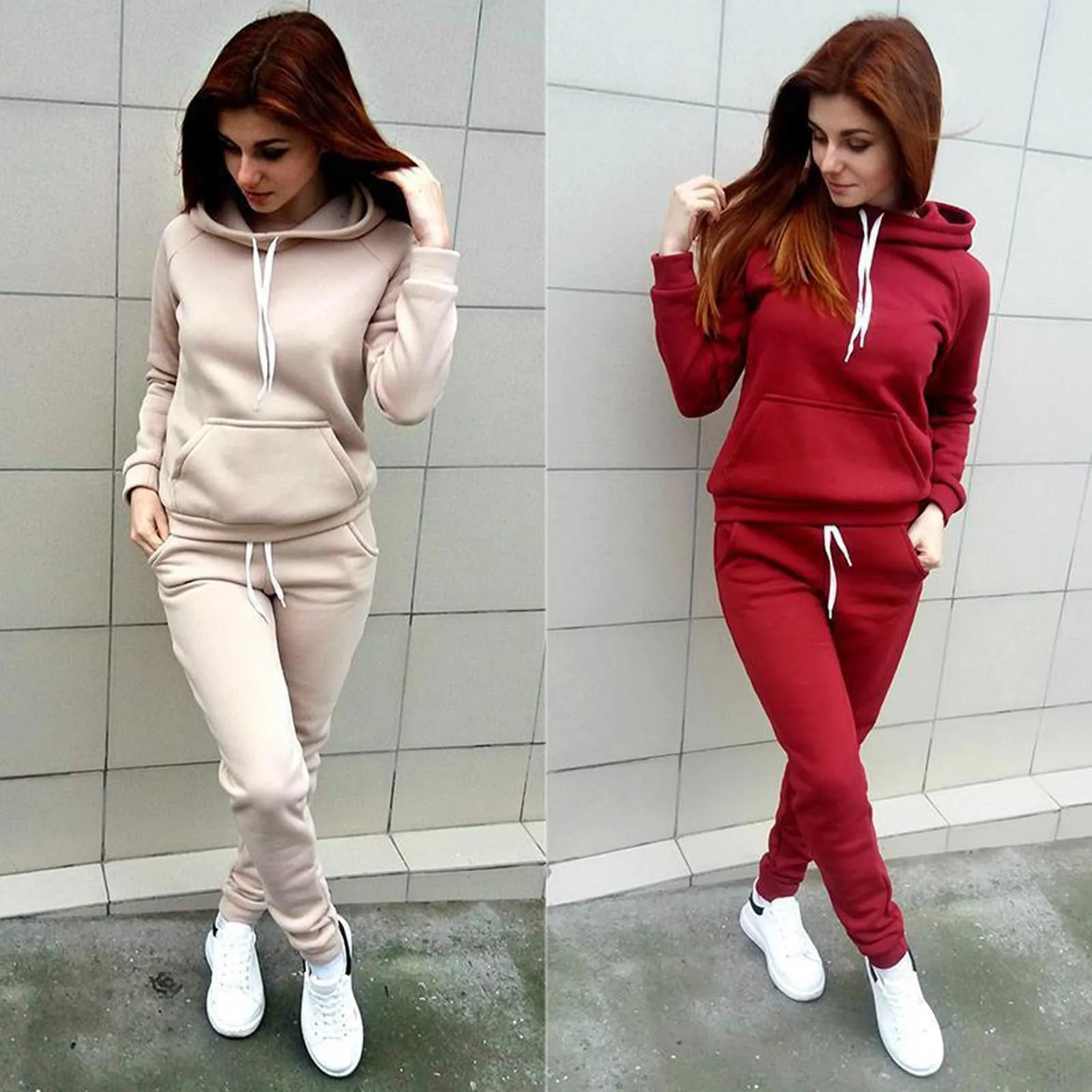 

Женский спортивный Костюм Blackles, однотонный спортивный Костюм, женская зимняя одежда на молнии одежда для отдыха, спортивный комплект, топ и ...