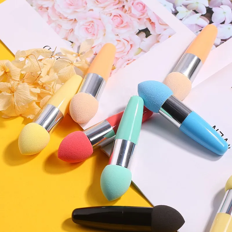 1 шт. губки для макияжа Профессиональная основа Косметическая Ручка Губка жидких