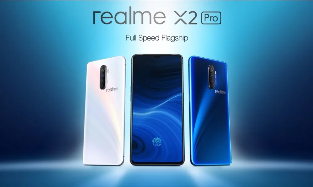 Мобильный телефон realme X2 Pro X 2 Pro Snapdragon 855 Plus с глобальной версией, 8 ГБ, 128 ГБ, 6,5 дюйма, 64 мп, четыре камеры, 90 Гц, дисплей NFC, 50 Вт, VOOC