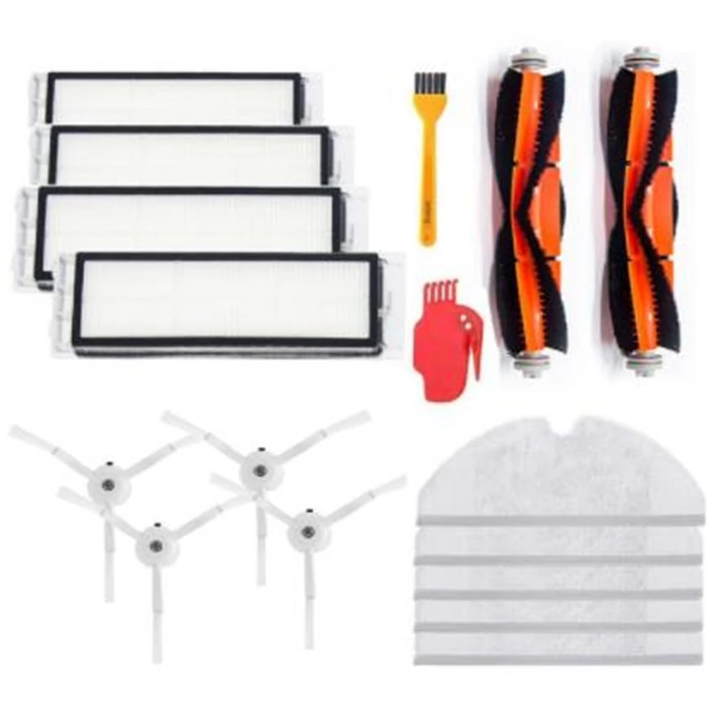 

Топ!-фильтр + боковая щетка + основная щетка для Xiaomi Roborock S50 S51 S55 S5 S6 набор для швабры и пылесоса Запчасти Аксессуары