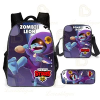 childrens bags new darrly and star shooting game schoolbag boys girls bagpencil kids student leon backpack teen pencil