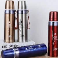 1000ml750ml500ml portable double stainless steel vacuum flask coffee tea thermos sport travel mug large capacity thermocup
