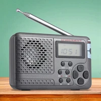 portable radio amfmsw pocket radio with lcd screen multi band digital stereo dsp radio receiver