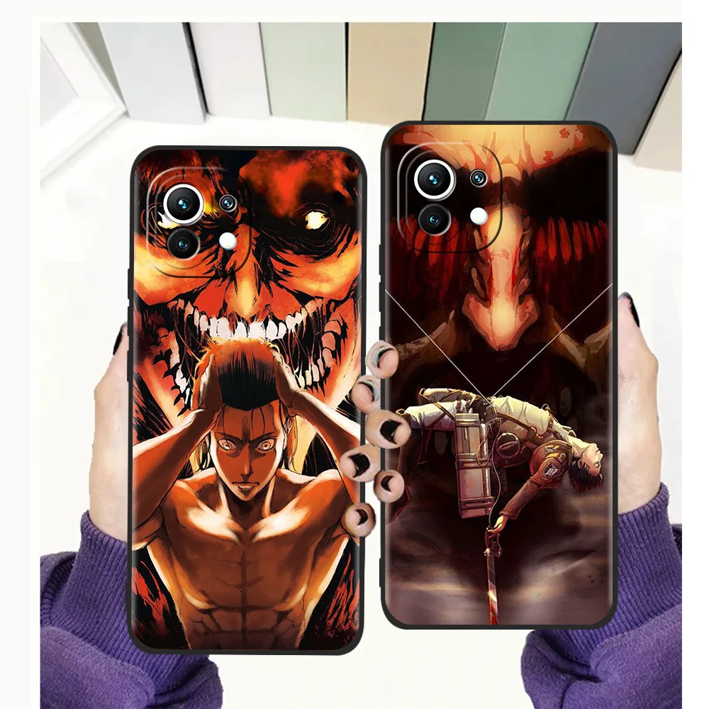 

Attack On Titan Phone Case for Xiaomi Poco F3 X3 X4 GT NFC M3 Mi 9T 11 Ultra 11X 11i Note 10T Pro Lite 5G Silicone Cover TPU Bag