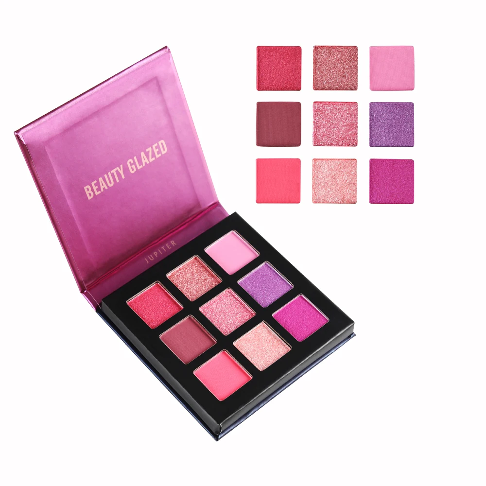 Beauty Glazed 9 блестящих теней для век Палетка макияжа тени долговечные легко носить