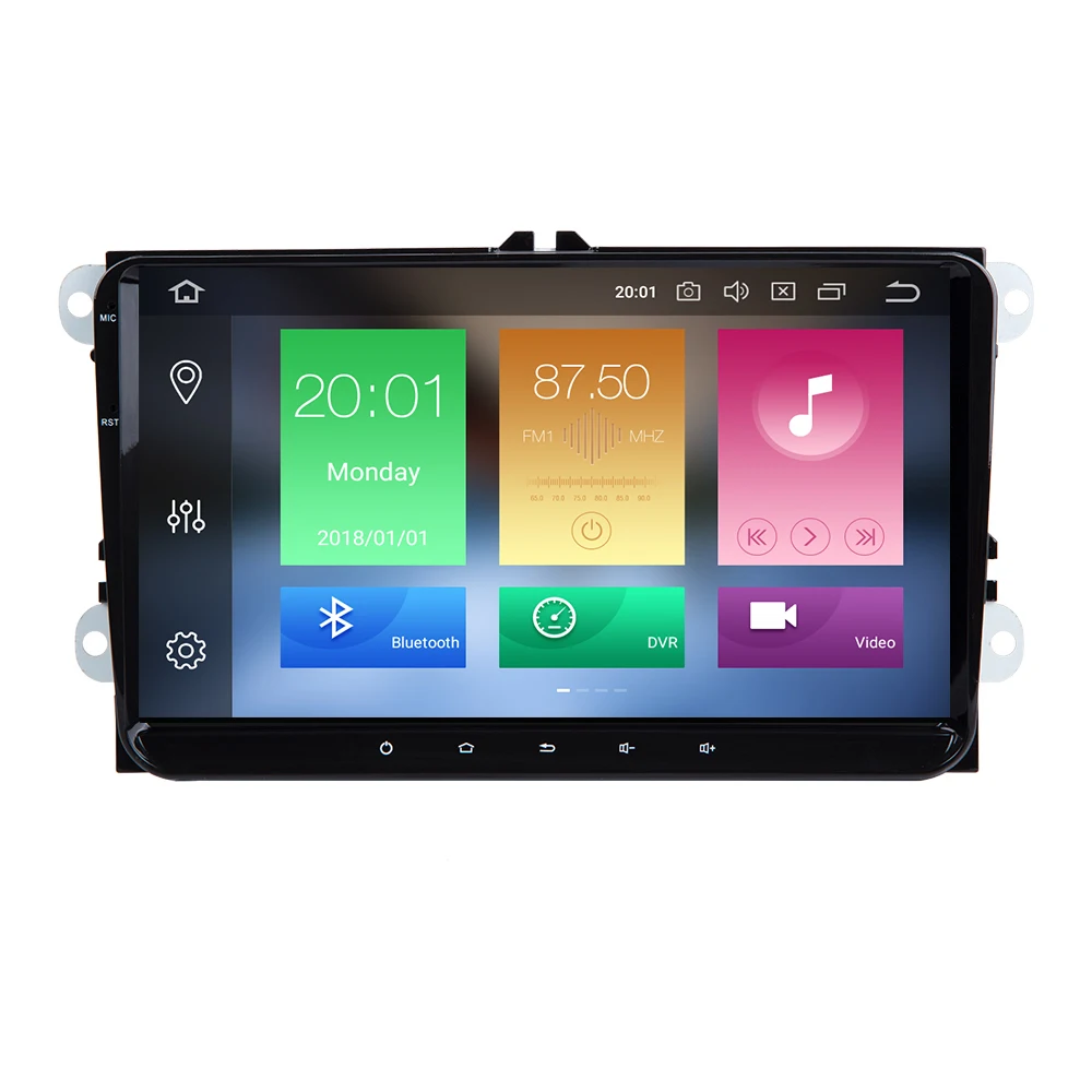 2 Din Android 9 Автомобильный мультимедийный gps навигатор для Amarok волксаген VW Passat B6 golf 56 Skoda Octavia 2 Superb 2 Seat Leon радио