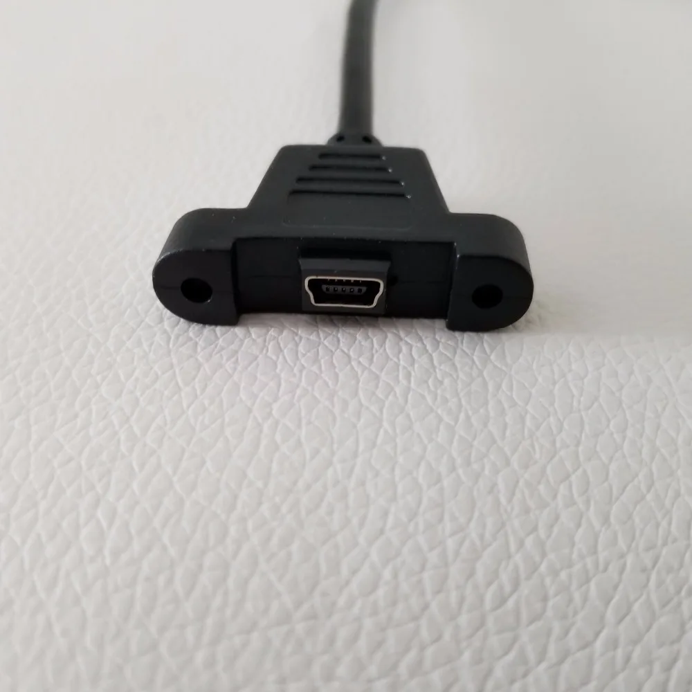 10 шт./лот Micro USB женский с винтами Панель Крепление данных Удлинительный кабель