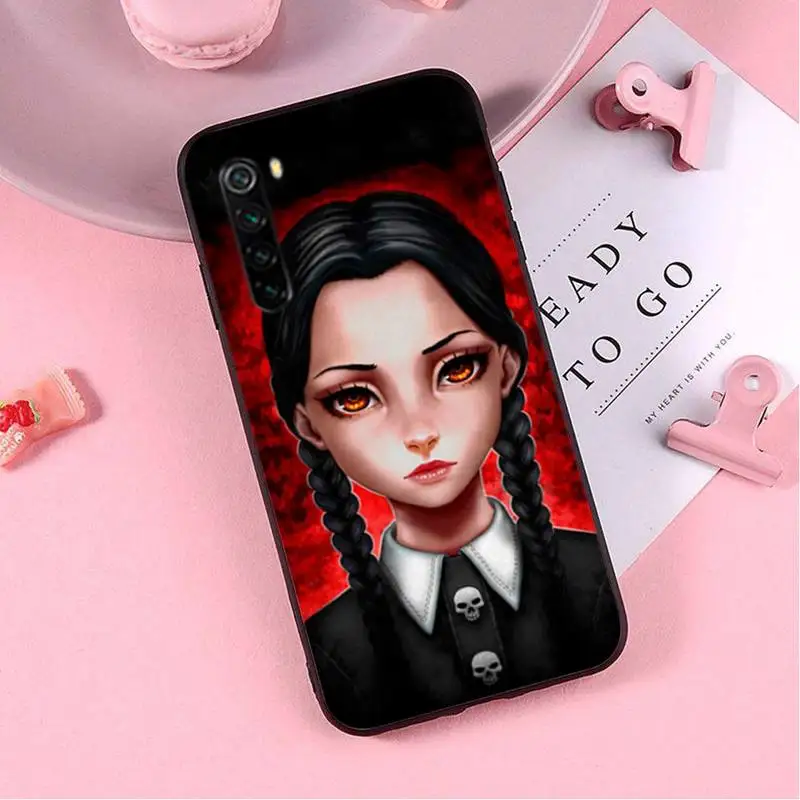 

Wednesday Addams Family case coque fundas etui for xiaomi note max mi 3 7 8 9se Redmi 7 7a 8 8t 10 pro lite cases cover