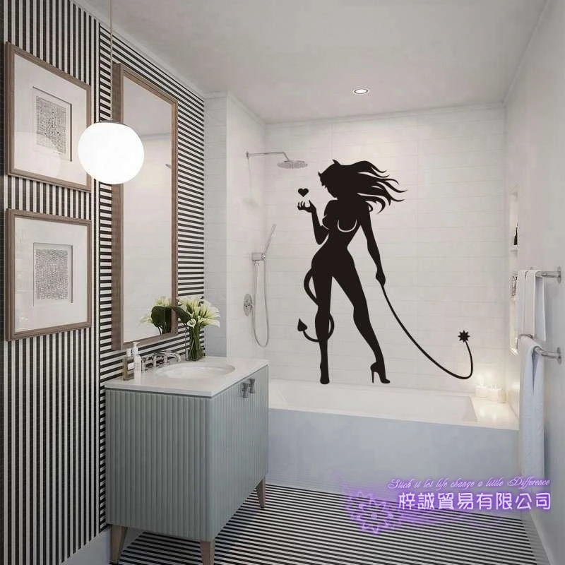 

Naked Body Wall Sticker Bathroom Room Home Decoration Posters Vinyl Sticker Sexy Girl Wall Decal