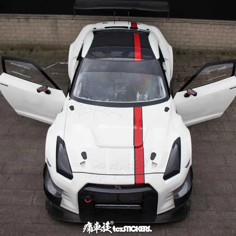 

Наклейки на автомобиль для Nissan GTR 350Z 370Z, модификация кузова под заказ, экстерьерная Спортивная параллельная линия, гоночная наклейка, пленка