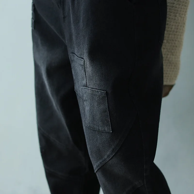 2020 весенние джинсы в стиле ретро женские свободные повседневные джинсовые штаны