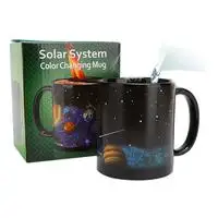 Звездная солнечная система меняющая цвет чашка креативный подарок керамическая