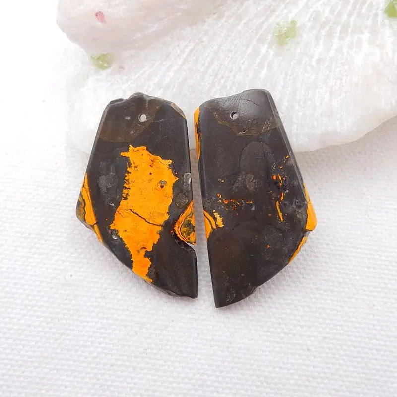 Натуральный драгоценный камень Nugget Bumble Bee модные серьги с бусинами 40x21x4 мм 11 г |