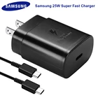 Супербыстрое зарядное устройство для Samsung S21 Note 10 A70, зарядное устройство 25 Вт, адаптер питания европейского стандарта для Galaxy Note20, S20, A90, A80, S10, кабель типа Type C