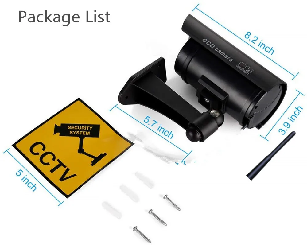 Муляж камеры видеонаблюдения с инфракрассветодиодный светодиодной подсветкой и