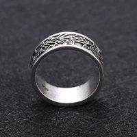 mens finger ring maple leaf carving ring unique birthday anniversary ring jewelry accessories gift for father boyfriend