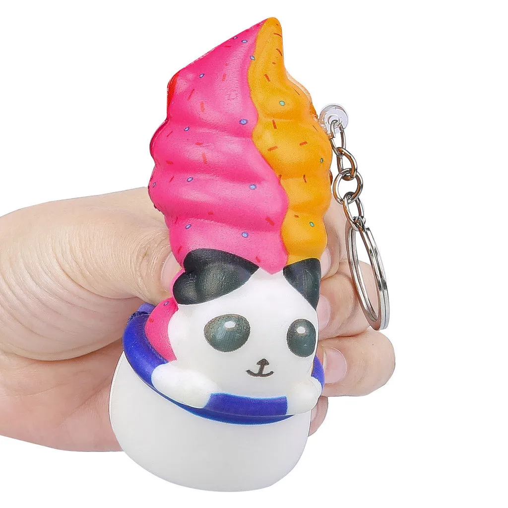 Kawaii зеленый мультфильм Динозавр мягкий медленно поднимающийся сжимает игрушки