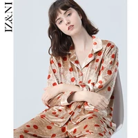 %e2%98%85original autumn 2020 pajamas women long sleeve pleuche iizzini dot printing slacks suit at home