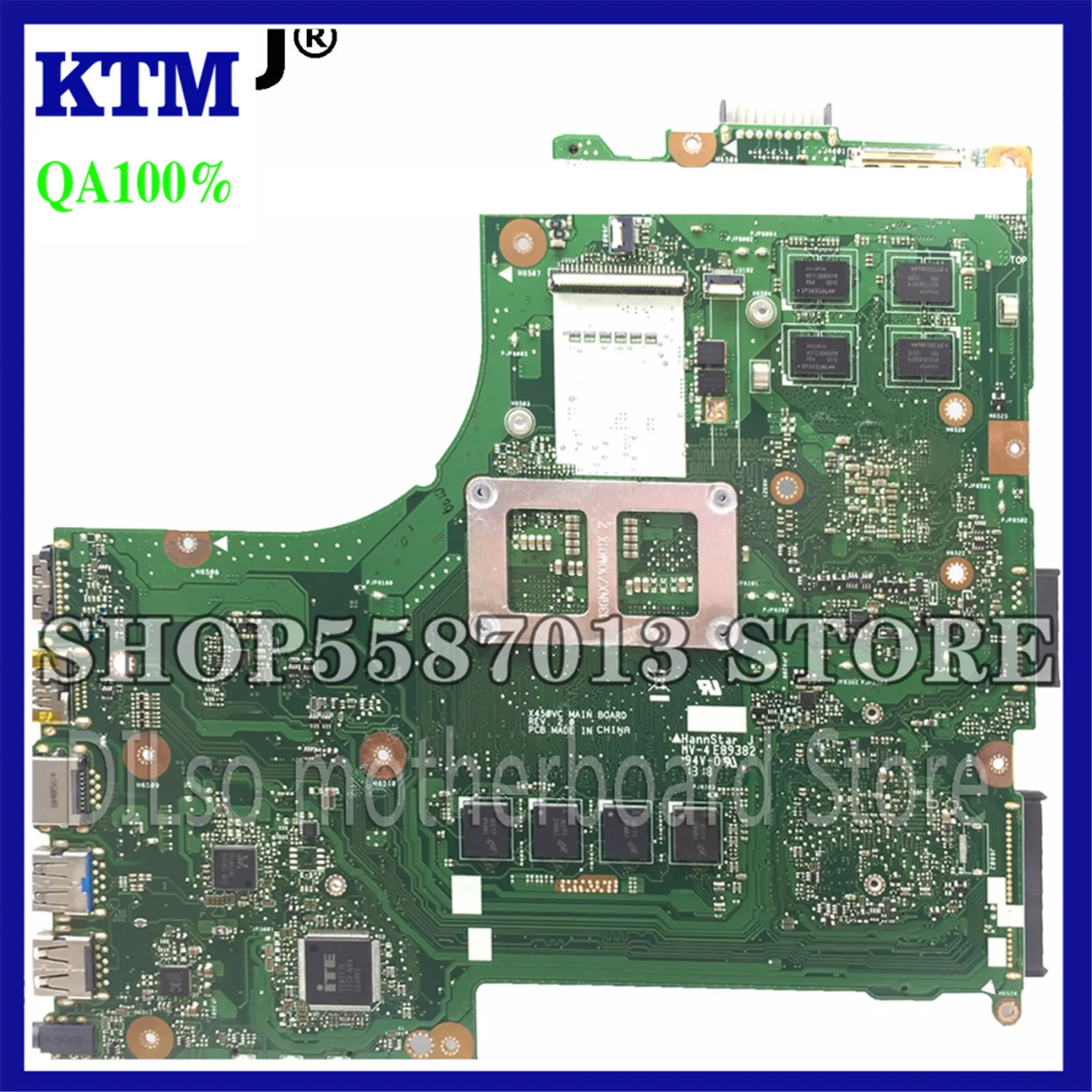 

KEFU X450VC Motherboard For ASUS X450VC X450CC Laptop Motherboard original Test Mainboard X450VC noteboard