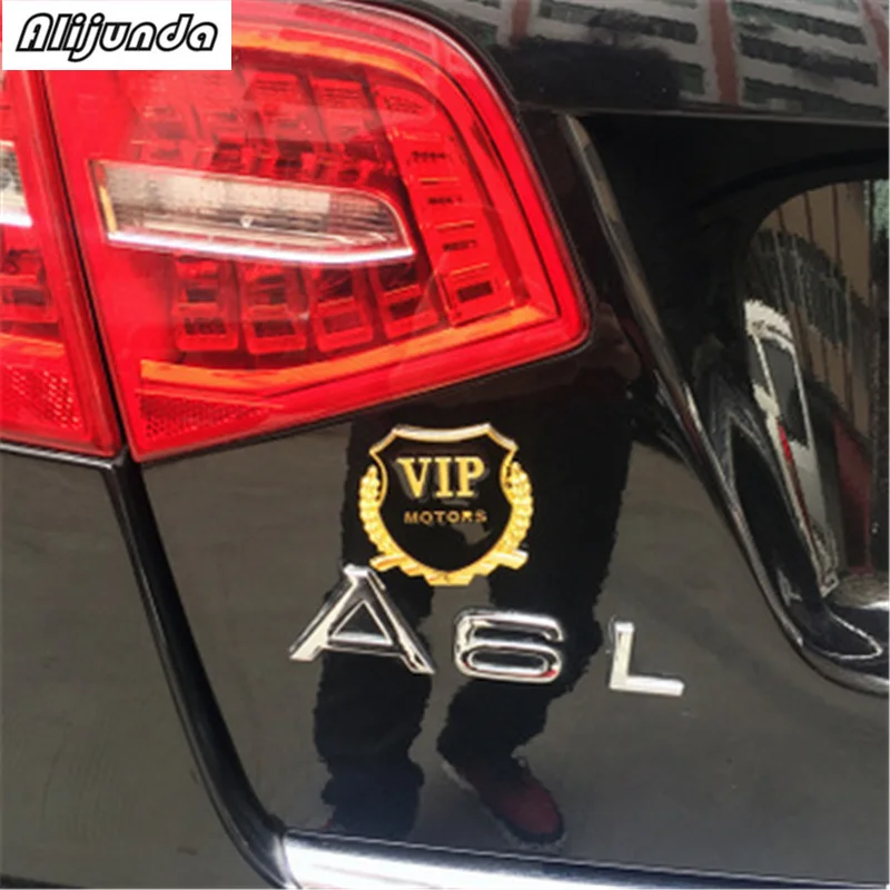 2 шт. 3D металлическая наклейка VIP автомобильные наклейки на мотоцикл для Honda Toyota