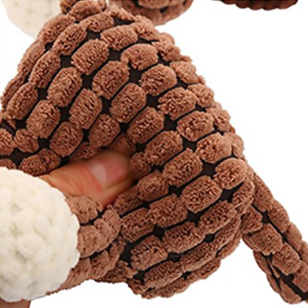 

Fun Pet Dog Toys Puppy Chew Squeaker Toy Squeaky Plush Sound Animal Shape Molar Toys Pet Training Dog Toy