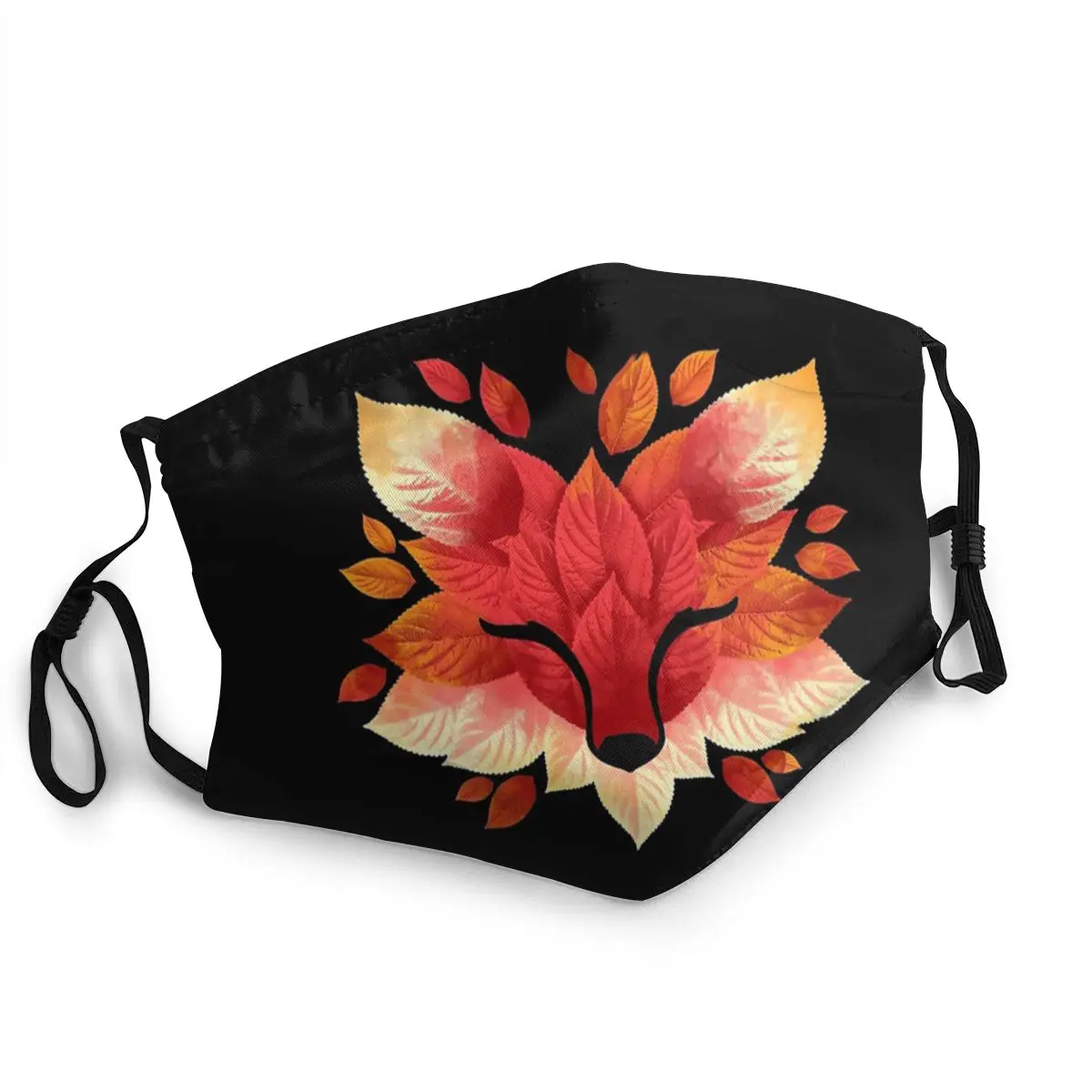 Листья лисы осенние красные неодноразовые маски для лица животные Artstic анти