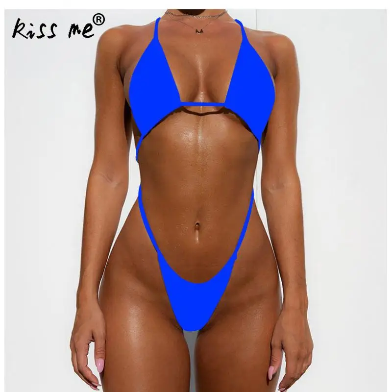 Sexy Padded Women Bikini One Piece Swimwear For Ruffle V-Neck Backless Monokini 2019 New Girls Beach Bathing Suit | Спорт и