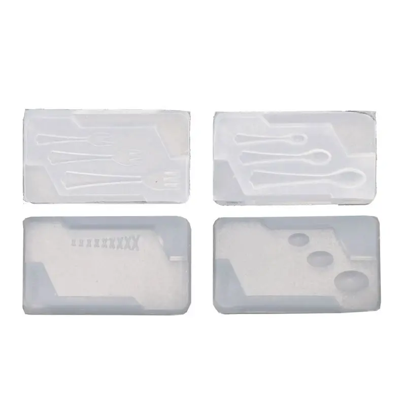 

UV Resin Mold Mini Size Knife Spoon Fork Hollow Quicksand Mold Jewelry Tools