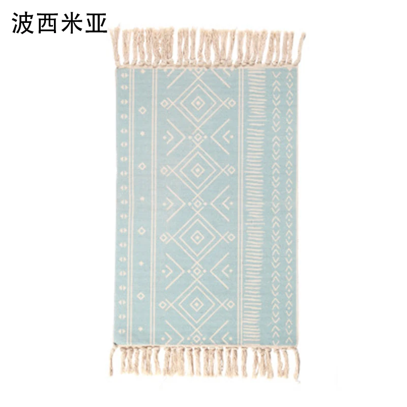 13 Бохо домашнее декоративное хлопковое белье ручной работы коврики Мандала геометрический напольный коврик спальня гостиная ковер с кисточками домашний декор - Цвет: 13