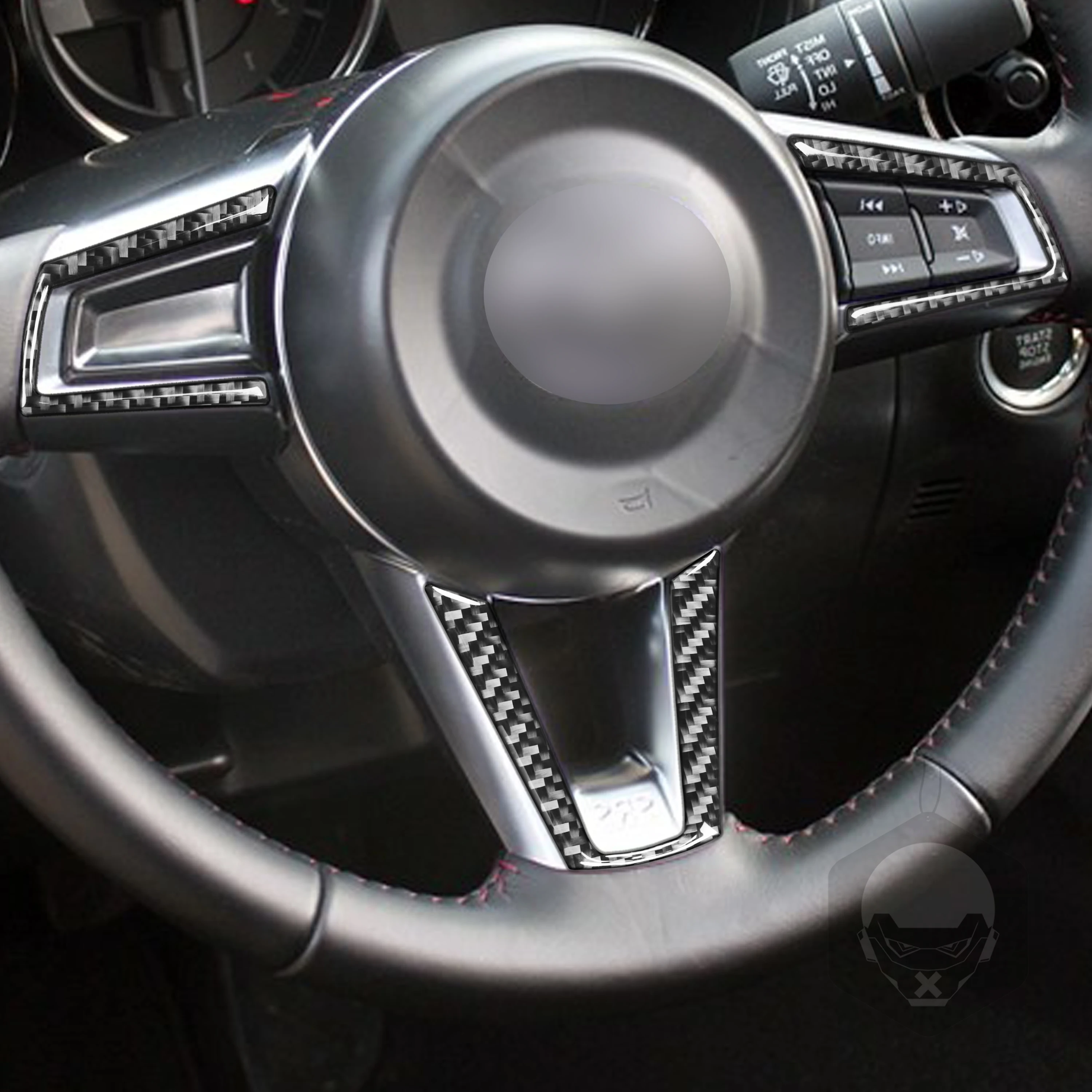 Углеродного волокна внутренняя крышка наклейки для Mazda MX-5 родстер Miata 2016 + MX5 ND