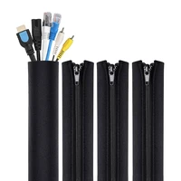 4 pack cable tidy tube for tv computer home entertainmentcable management zipper sleeve cable organisers sleeve