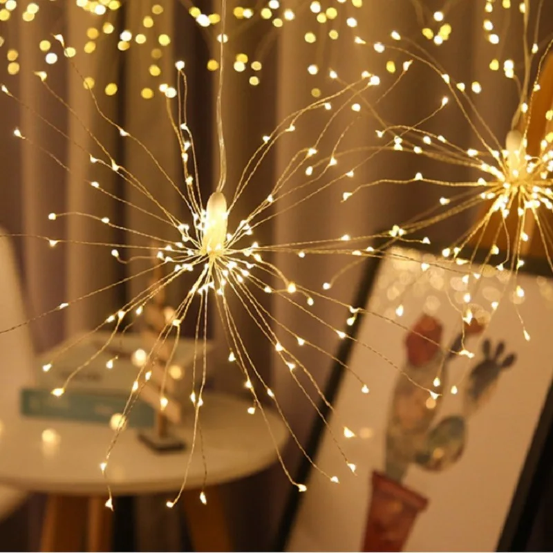 

Dreaming Christmas Decoration Led Starburst Light Home Outdoor Waterproof Festival Firework Remote Control Xmas Holiday Lighting